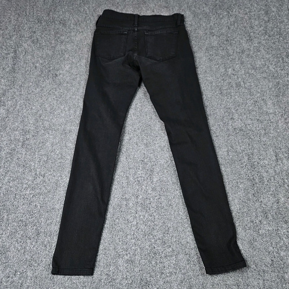 Flying Monkey Jeans Sz 27 (28x30) Black Distressed‎ Skinny Stretch Made in USA - Picture 2 of 10